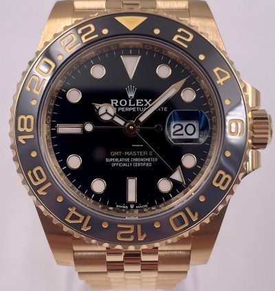 Rolex Gmt-master Ii 126718grnr Yellow Gold Jubilee Bracelet Unworn 2025