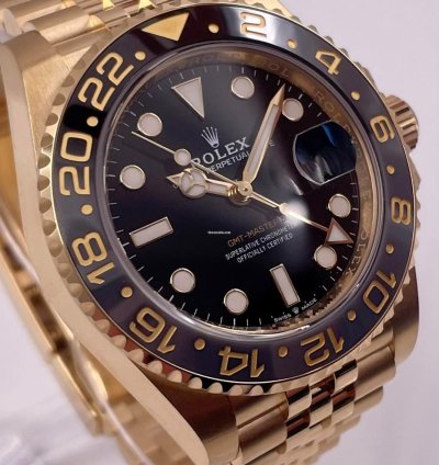 Rolex Gmt-master Ii 126718grnr Yellow Gold Jubilee Bracelet Unworn 2025