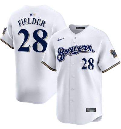 Prince Fielder Jersey 28 Milwaukee Brewers White All Stitched