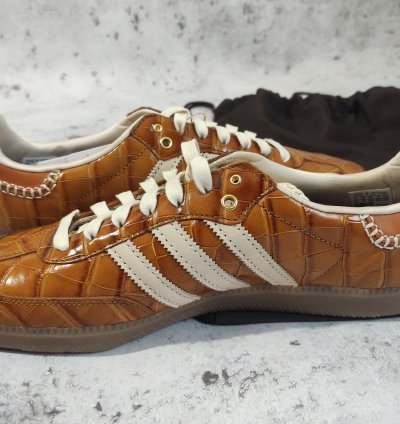 Adidas Samba Wales Bonner Brown Croc Jh9826 Size 11 Us