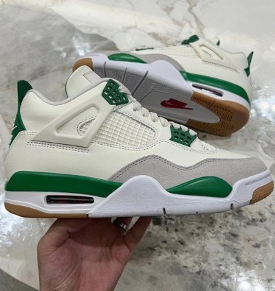 Nike Sb Air Jordan 4 Pine Green Mens Shoes Size 8 5 Uk