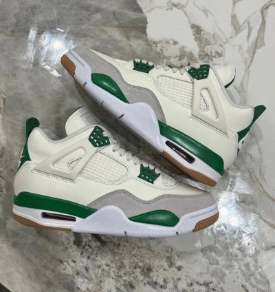 Nike Sb Air Jordan 4 Pine Green Mens Shoes Size 8 5 Uk