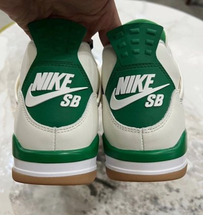 Nike Sb Air Jordan 4 Pine Green Mens Shoes Size 8 5 Uk