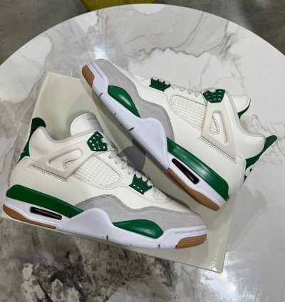 Nike Sb Air Jordan 4 Pine Green Mens Shoes Size 8 5 Uk