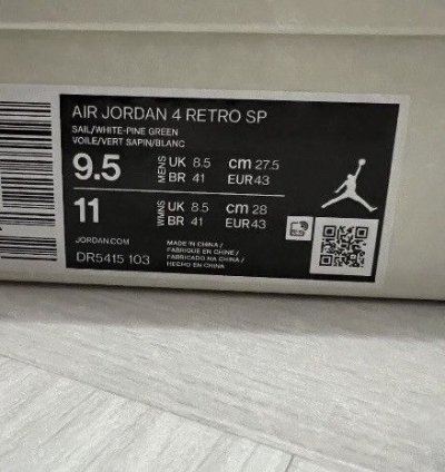 Nike Sb Air Jordan 4 Pine Green Mens Shoes Size 8 5 Uk