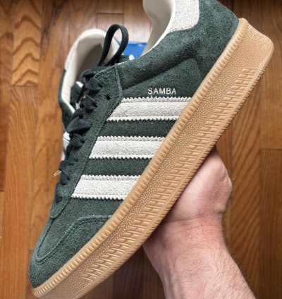 Adidas Samba Xlg Shadow Green Chalk White Size 11 Brand New