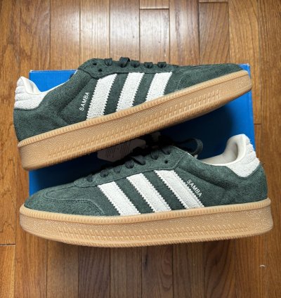 Adidas Samba Xlg Shadow Green Chalk White Size 11 Brand New