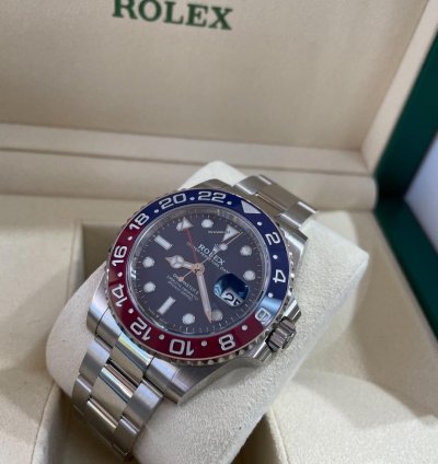 Rolex Gmt-master Ii 126719blro Blue Dial White Gold Box And Papers Unworn