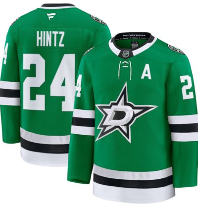 Roope Hintz Jersey 24 Dallas Stars Premium All Stitched Kelly Green
