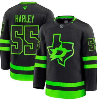 Thomas Harley Jersey 55 Dallas Stars Premium All Stitched Black