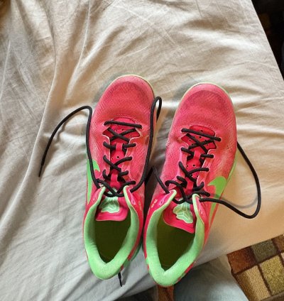 Kobe 8 Nike Id Size 10 Pink And Green