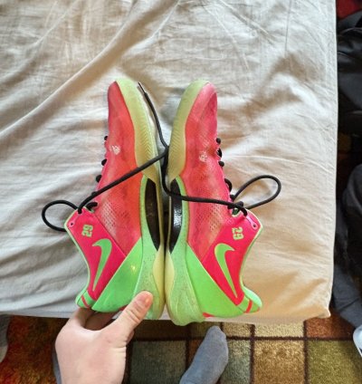 Kobe 8 Nike Id Size 10 Pink And Green