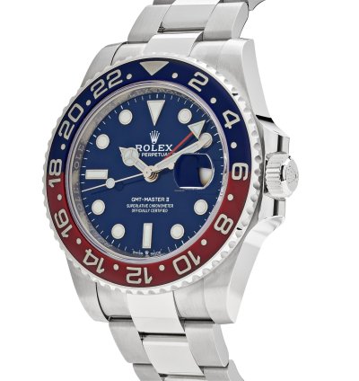 Rolex Gmt-master Ii 126719blro Pepsi White Gold Blue Dial 2023