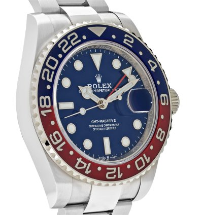 Rolex Gmt-master Ii 126719blro Pepsi White Gold Blue Dial 2023