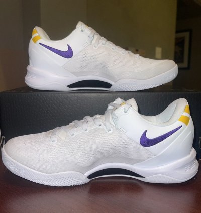 Kobe 8 Protro Lakers Home - Brand New No Box Lid