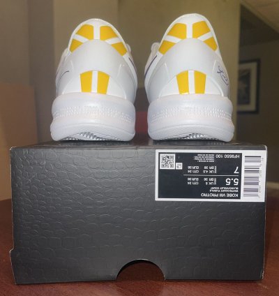 Kobe 8 Protro Lakers Home - Brand New No Box Lid