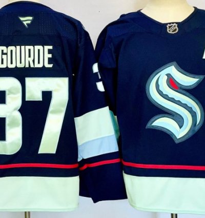 Seattle Kraken 37 Yanni Gourde Jersey Stitched