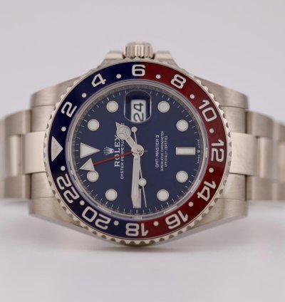 Rolex Gmt-master Ii 126719blro White Gold Blue Dial 2021 Full Set