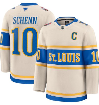 St Louis Blues 10 Brayden Schenn 2025 Winter Classic Jersey
