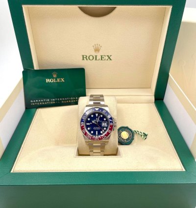 Rolex Gmt-master Ii 126719blro White Gold Pepsi Blue Dial Unworn 2024