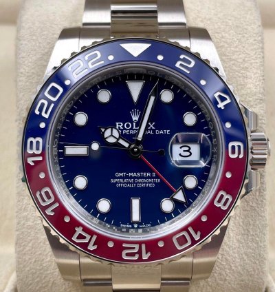 Rolex Gmt-master Ii 126719blro White Gold Pepsi Blue Dial Unworn 2024