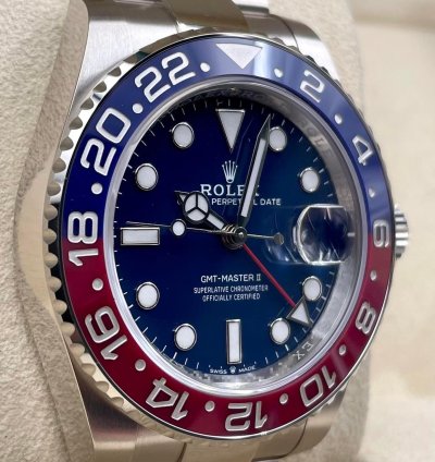 Rolex Gmt-master Ii 126719blro White Gold Pepsi Blue Dial Unworn 2024