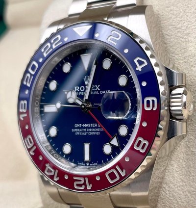 Rolex Gmt-master Ii 126719blro White Gold Pepsi Blue Dial Unworn 2024