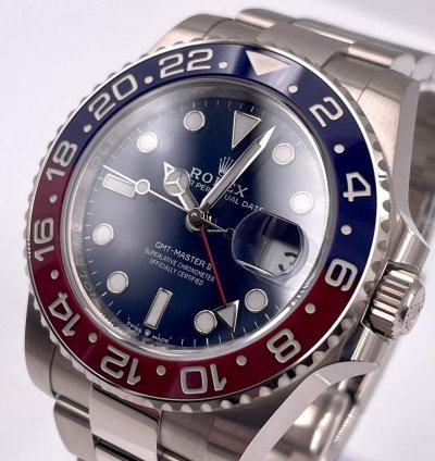 Rolex Gmt-master Ii 126719blro White Gold Pepsi Blue Dial Unworn 2024