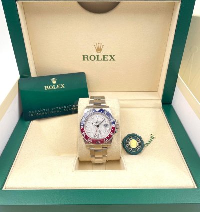 Rolex Gmt-master Ii 126719blro White Gold Pepsi Meteorite Dial Unworn 2024