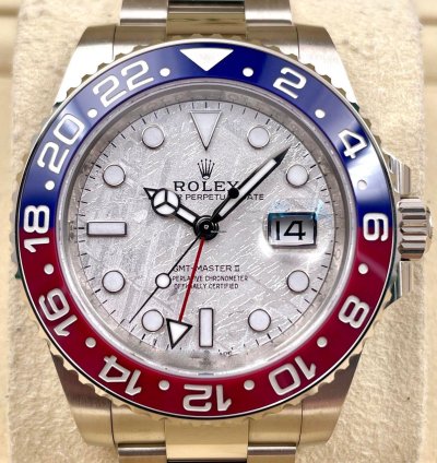 Rolex Gmt-master Ii 126719blro White Gold Pepsi Meteorite Dial Unworn 2024