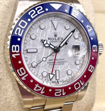 Rolex Gmt-master Ii 126719blro White Gold Pepsi Meteorite Dial Unworn 2024