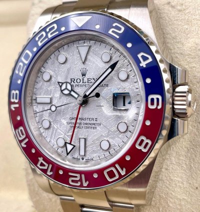 Rolex Gmt-master Ii 126719blro White Gold Pepsi Meteorite Dial Unworn 2024