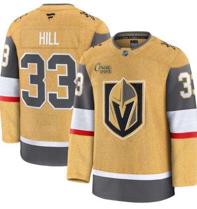 Adin Hill Jersey 33 Vegas Golden Knights Premium Stitched Gold