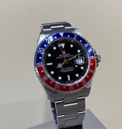 Rolex Gmt-master Ii 16710 Cal 3186 Nos Full Stickers