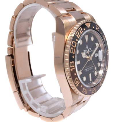 Rolex Gmt-master Ii 18k Everose Gold Root Beer Ceramic Bezel Watch 18 126715