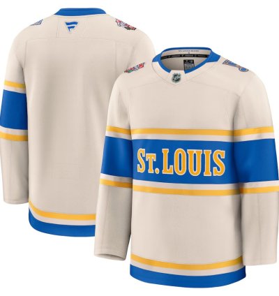 St Louis Blues Fanatics 2025 Nhl Winter Classic Premium Cream Jersey