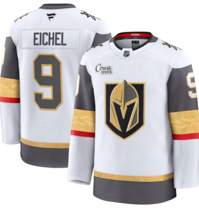 Jack Eichel Jersey 9 Vegas Golden Knights Premium Stitched White