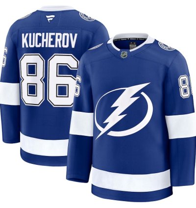 Tampa Bay Lightning 86 Nikita Kucherov Home Premium Jersey - Blue