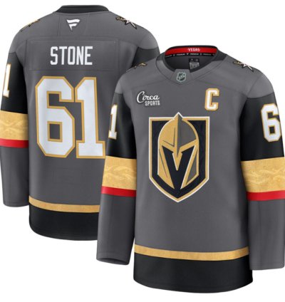 Mark Stone Jersey 61 Vegas Golden Knights Premium Stitched Gray