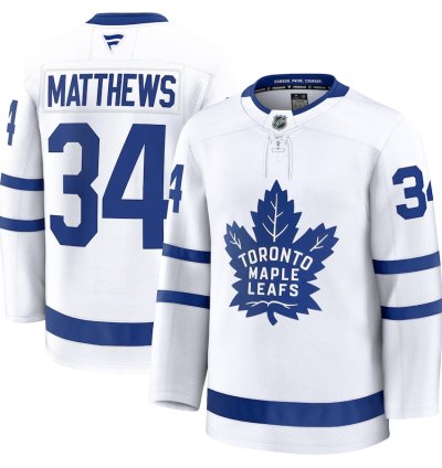 Toronto Maple Leafs 34 Auston Matthews Away Premium Jersey White