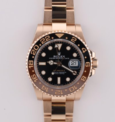 Rolex Gmt-master Ii 2021 Gmt Master Ii Rootbeer Rose Gold 126715chnr