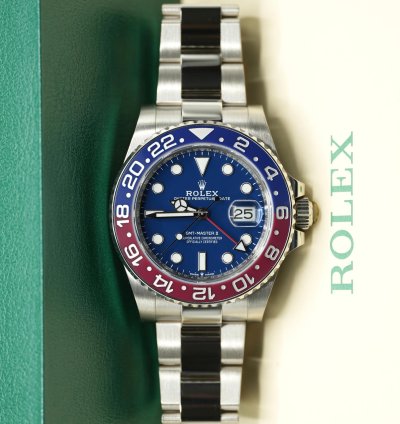 Rolex Gmt-master Ii 2021 Rolex Gmt Master Ii White Gold Pepsi Blue Dial Unworn Box Papers 126719blro