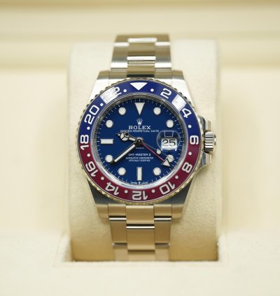 Rolex Gmt-master Ii 2021 Rolex Gmt Master Ii White Gold Pepsi Blue Dial Unworn Box Papers 126719blro