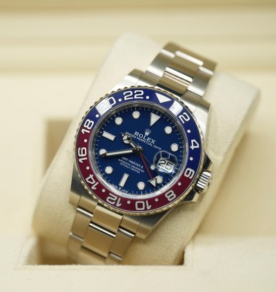 Rolex Gmt-master Ii 2021 Rolex Gmt Master Ii White Gold Pepsi Blue Dial Unworn Box Papers 126719blro