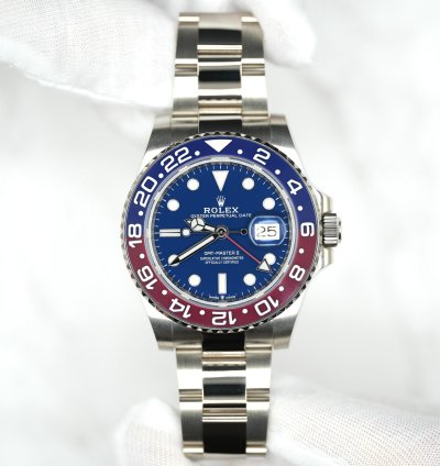 Rolex Gmt-master Ii 2021 Rolex Gmt Master Ii White Gold Pepsi Blue Dial Unworn Box Papers 126719blro