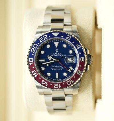 Rolex Gmt-master Ii 2021 Rolex Gmt Master Ii White Gold Pepsi Blue Dial Unworn Box Papers 126719blro