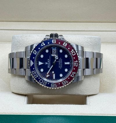 Rolex Gmt-master Ii 2021 White Gold Gmt-master Ii Blue Dial Unworn Box And Papers 126719blro