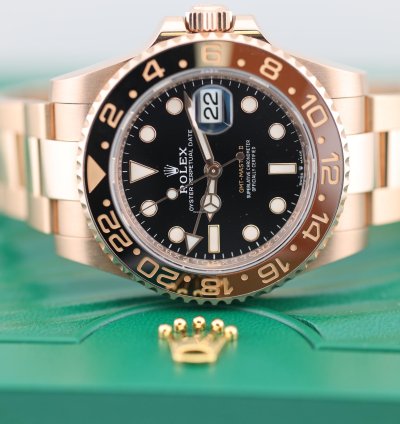 Rolex Gmt-master Ii 2022 Gmt Master Ii Rootbeer Rose Gold 126715chnr