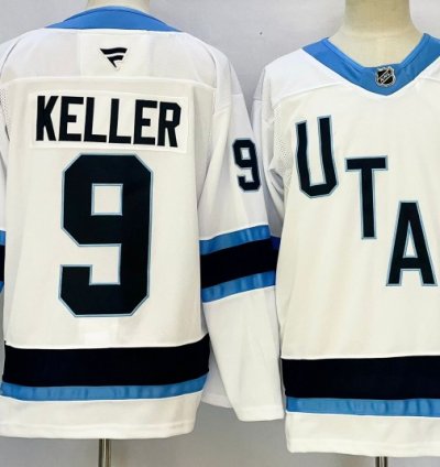 Utah Hockey Club 9 Clayton Keller Jersey Stitched White