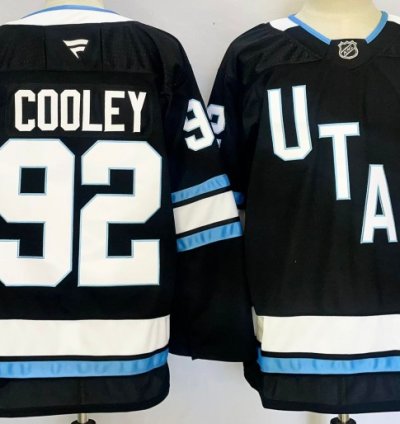 Utah Hockey Club 92 Logan Cooley Jersey Stitched Black